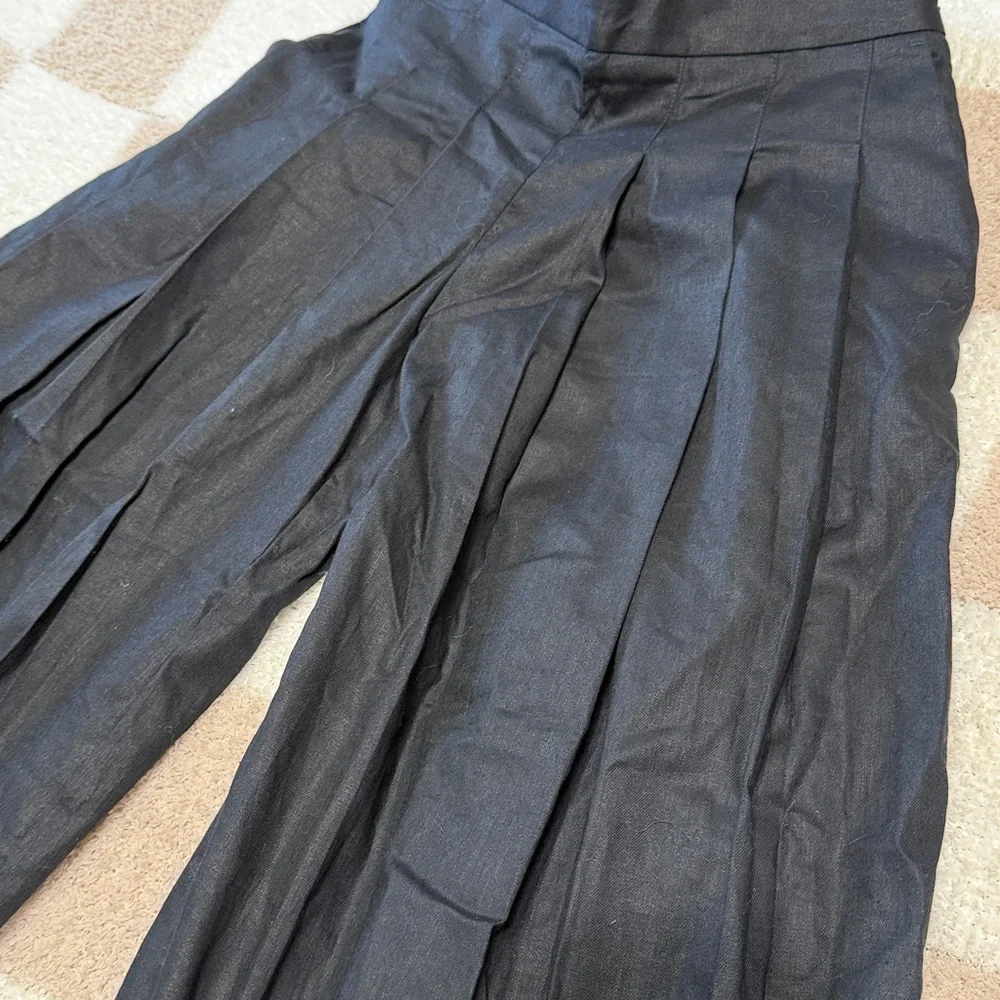 Banana Republic linen blend extra wide pants